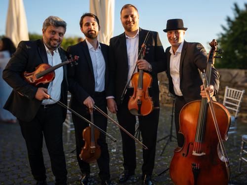 Die Hochzeitsband Epic Four Streichquartett