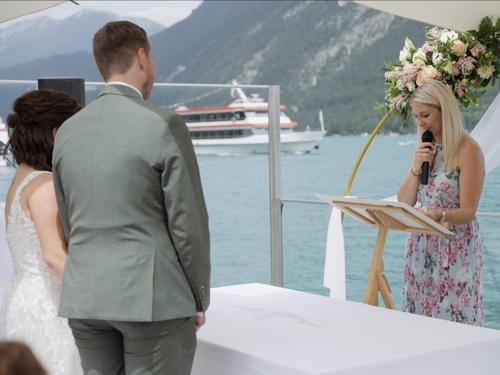 Herzbluatreden die Hochzeitsband für eine kirchliche Trauung in Tirol